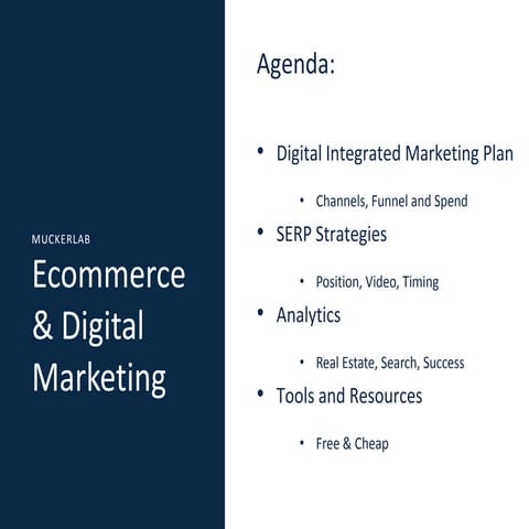 Digital Marketing Lecture - MBA Program