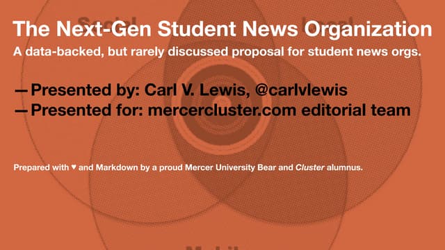 The Next-Gen Student News Organization