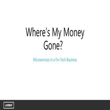 MuCon - Where’s my money gone?