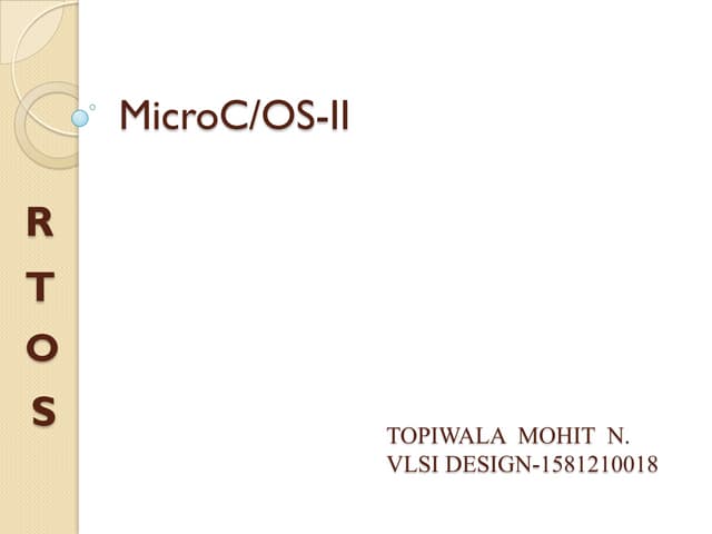 MicroC/OS-II | PPTX
