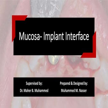 Mucosa- Implant Interface.pptx