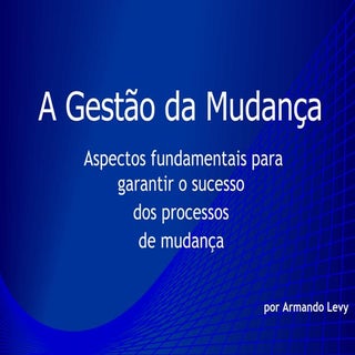 Mudança Organizacional