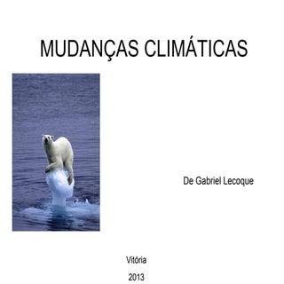 Mudanças climáticas