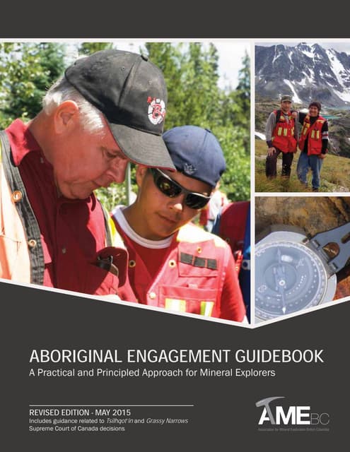 Aboriginal engagement-guidebook- AME- B.C 2015 - A practical approach for mining explorers