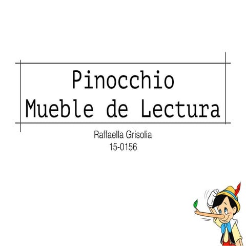 Mueble de lectura de pinocchio  rgdm 15-0156