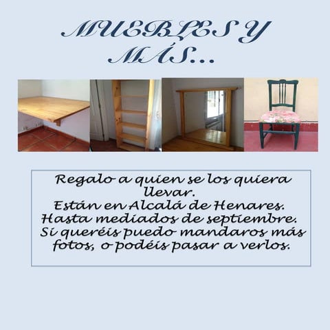 Regalo Muebles y Más...