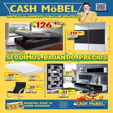Muebles baratos. Catálogo de Cashmobel