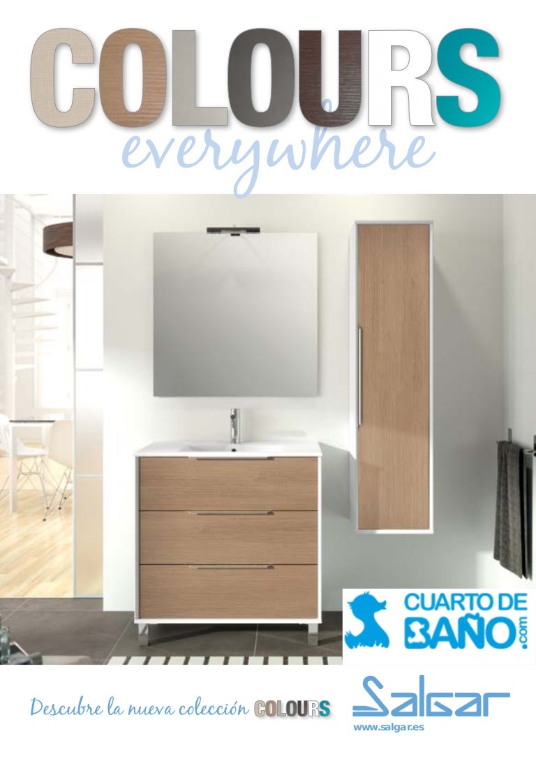 Catálogo muebles de baño salgar COLOURS