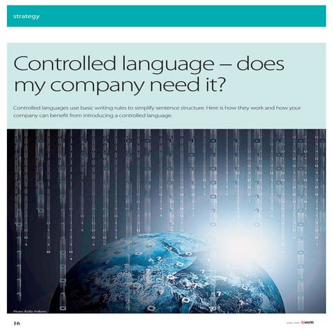 Controlled Language