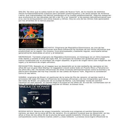 Muestra de danzas latinoamericanas