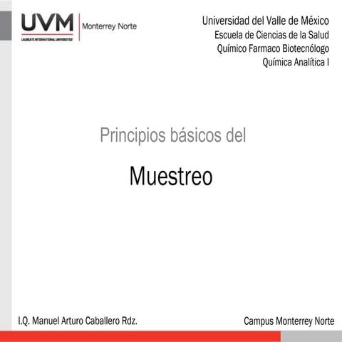 Muestreo principios básicos