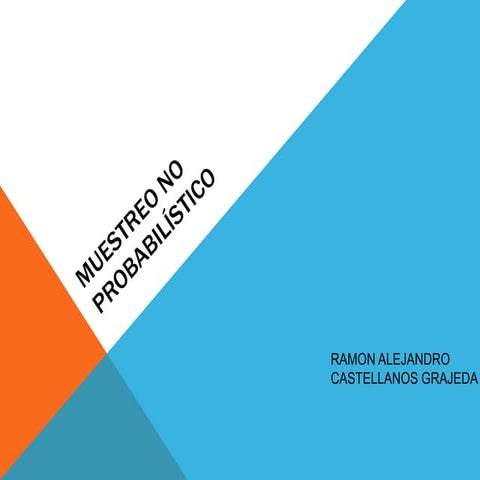 Muestreo no-probabilístico