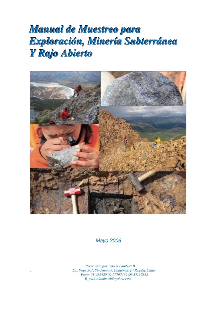 Muestreo de minerales2016