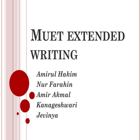 Muet extended writing Example