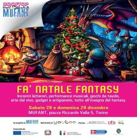 La locandina del Natale al Mufant di Torino