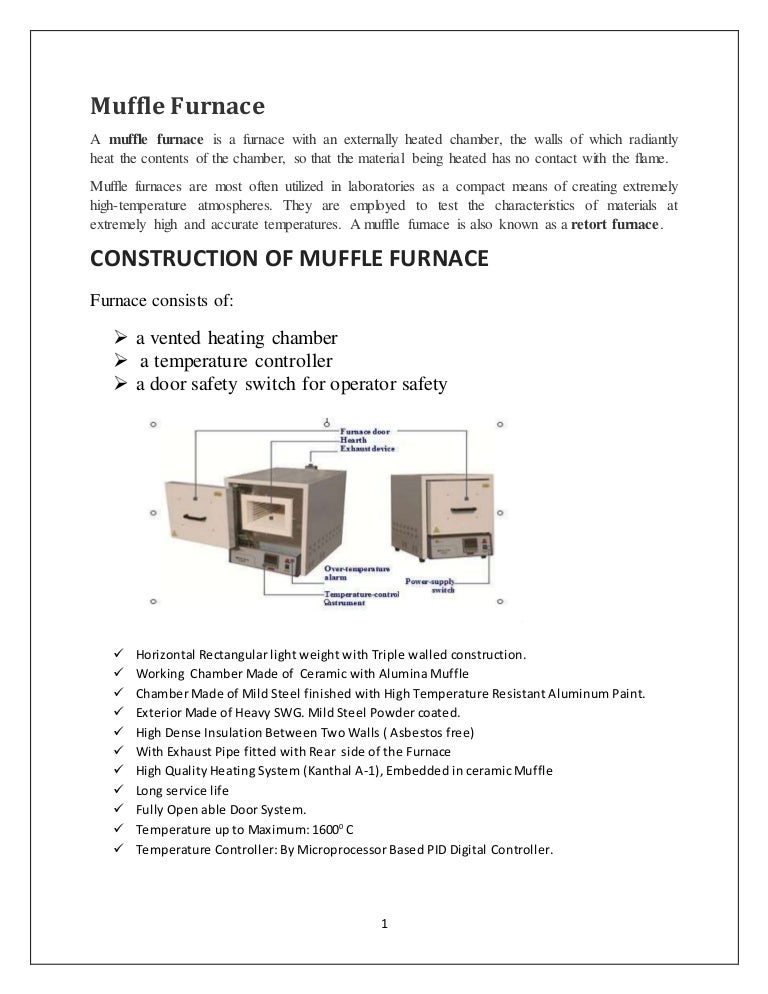 Muffle furnace