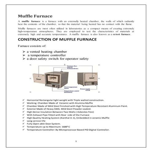 Muffle furnace