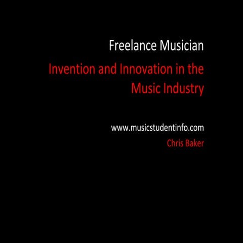 Music & Innovation | PPT