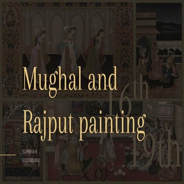 "Mughal & Rajput Paintings: Art of Elegance"