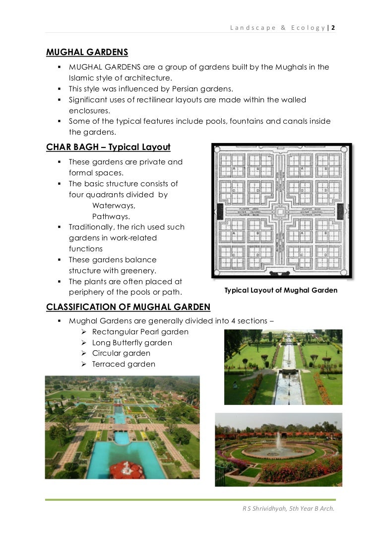 Mughal gardens