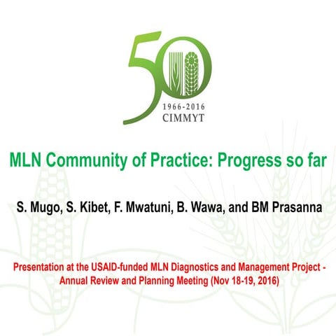 MLN community of practice