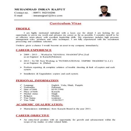 Muhammad imran rajput | DOCX