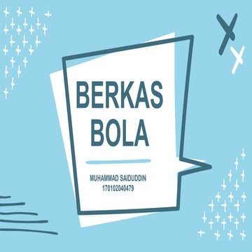 Muhammad saiduddin berkas bola