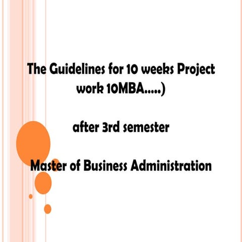 MBA PROJECT vtu 