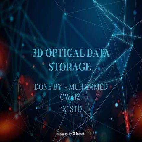  3d optical data storage ppt