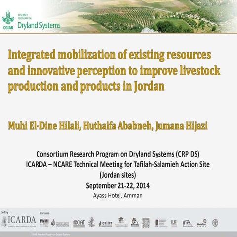 Improving livestock production  in Jordan 