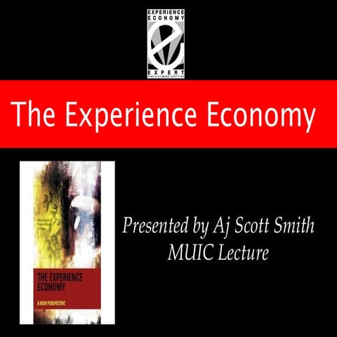 Muic lecture. experience economy with chip conley