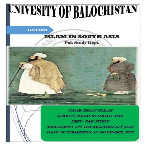 Mujaddad alf sani (Sheikh Ahmad Sarhindi al-Farooqi an-Naqshbandi)