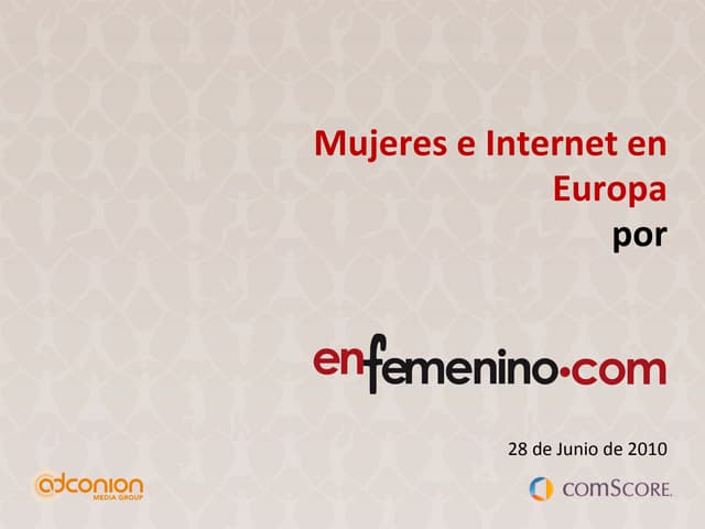 Mujeres e Internet en Europa
