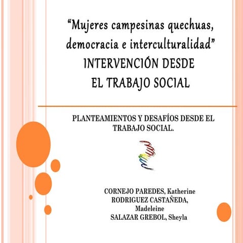 Mujeres campesinas quechuas expo