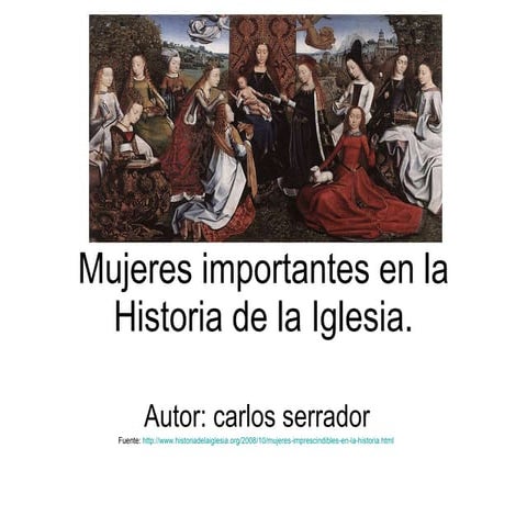 Mujeres importantes en la historia de la iglesia | PPT