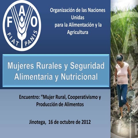Mujeres Rurales y Seguridad Alimentaria y Nutricional