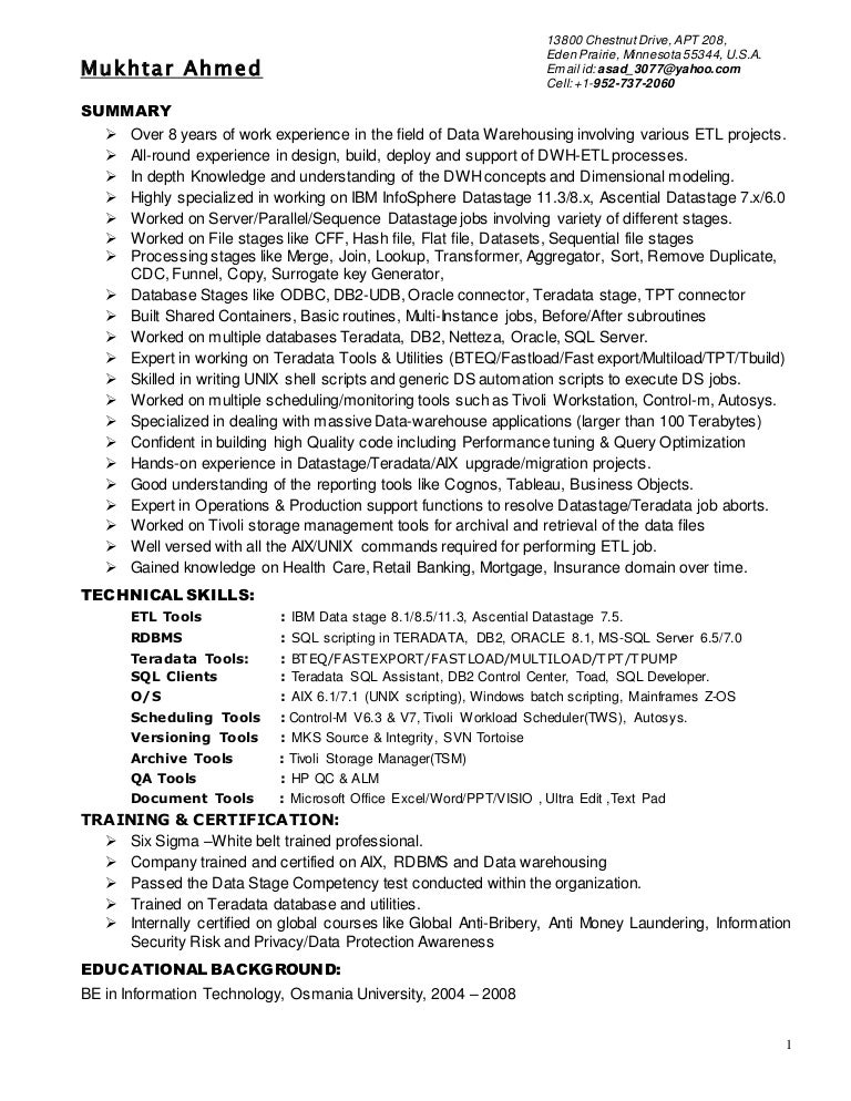 mukhtar resume etl developer