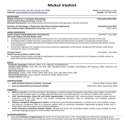 Rahat cv | DOCX
