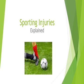 Common sports injuries | PPTX