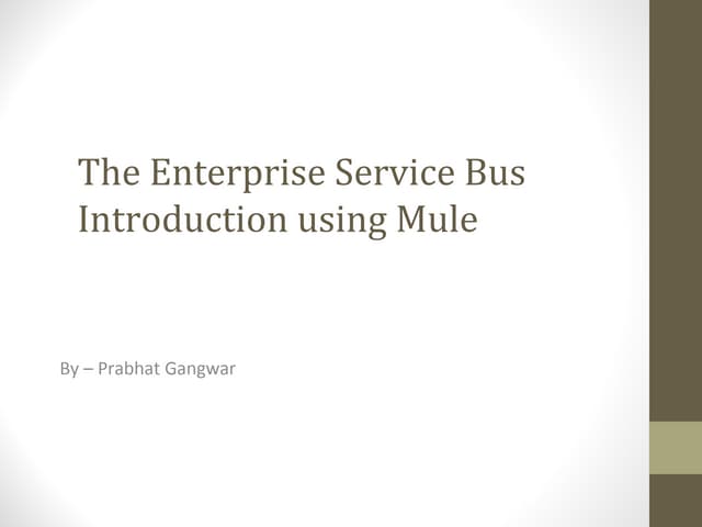 Mule overview-ppt