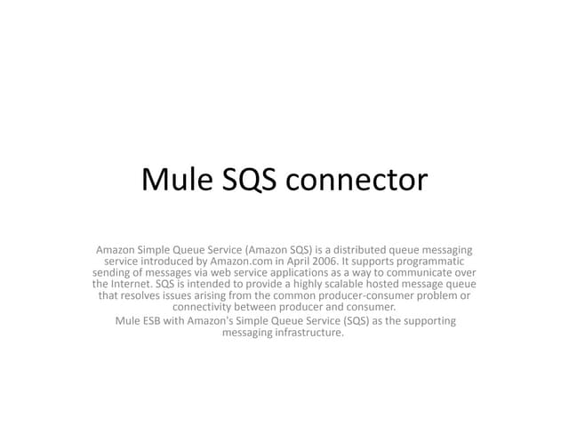 Mule sqs