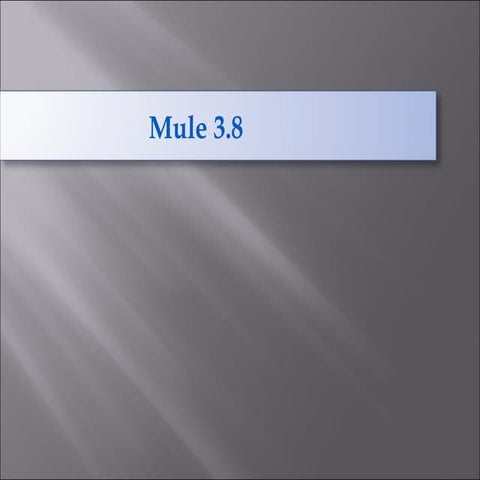 Mule 3.8