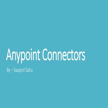 Anypoint Connectors
