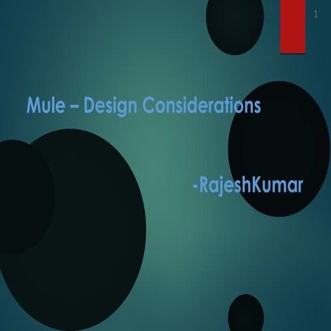 Mule – design considerations