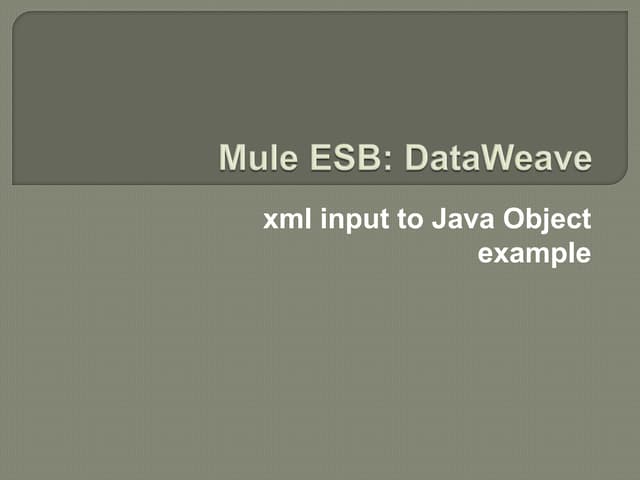 Mule Esb Data Weave