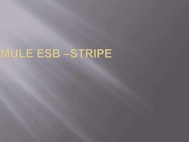 Mule esb stripe