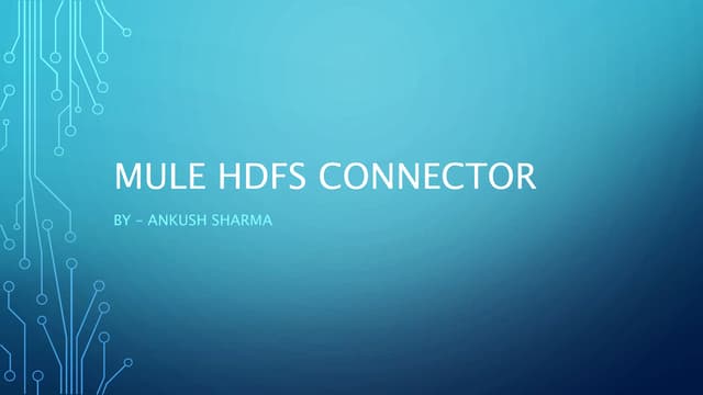 Mule HDFS Connector