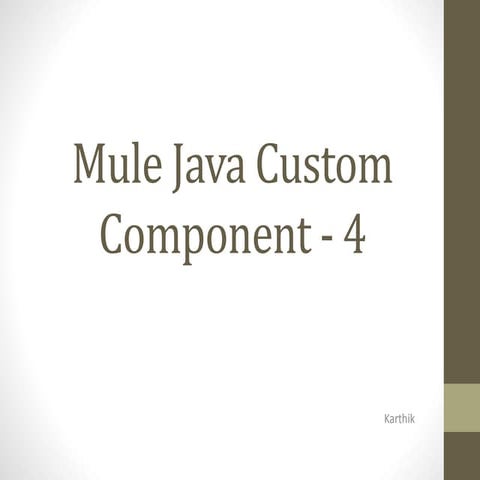 Mule java part-4