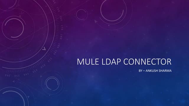 Mule LDAP Connector