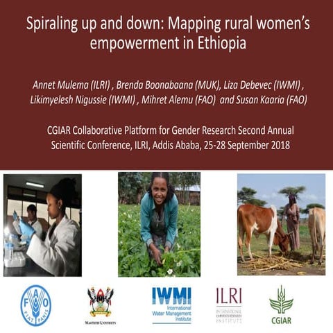 Presentation on Mapping rural women's empowerment in Ethiopia 